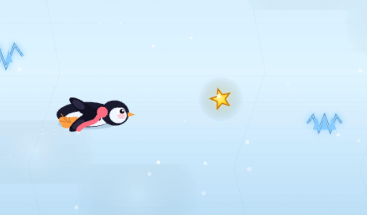Penguin Glide game screenshot